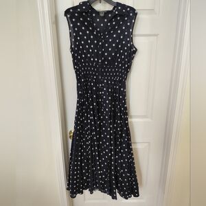 Polka Dot Sleeveless Dress